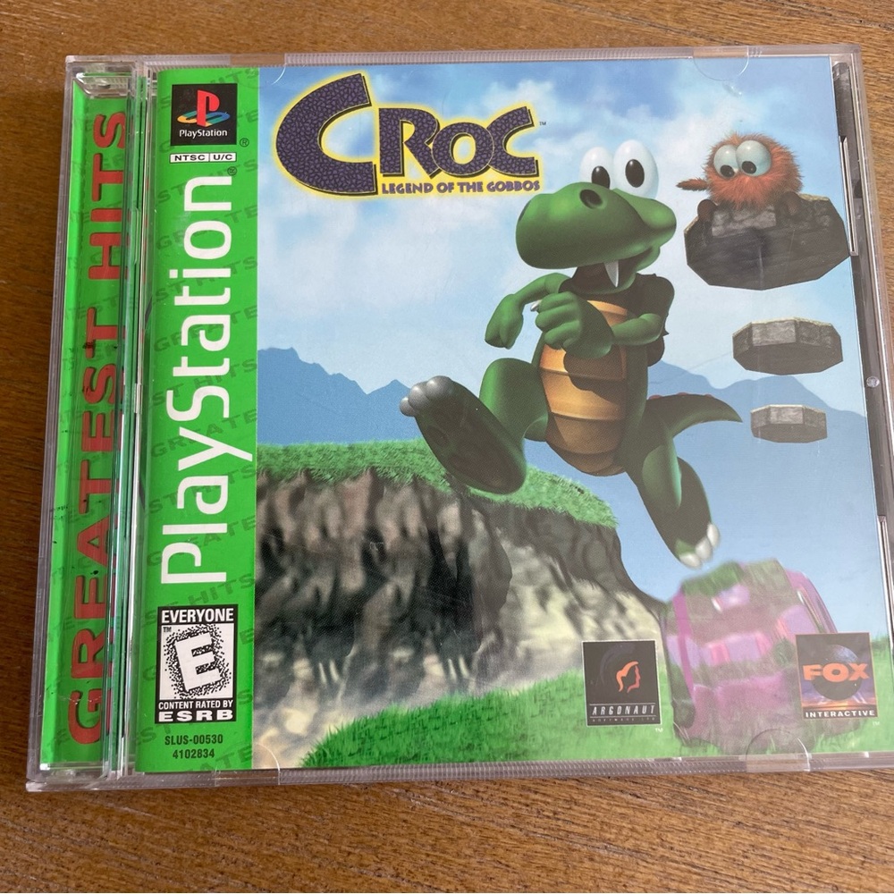 Vintage Croc Play Station Game